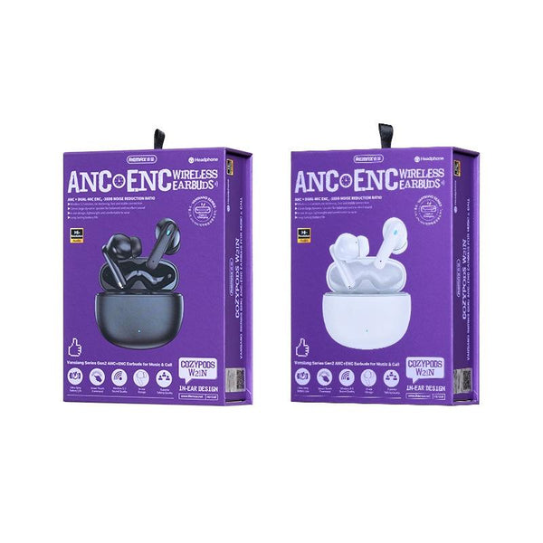 Wireless Dual Noise Cancelling Bluetooth Earphones For Music And Calls Black Earbuds