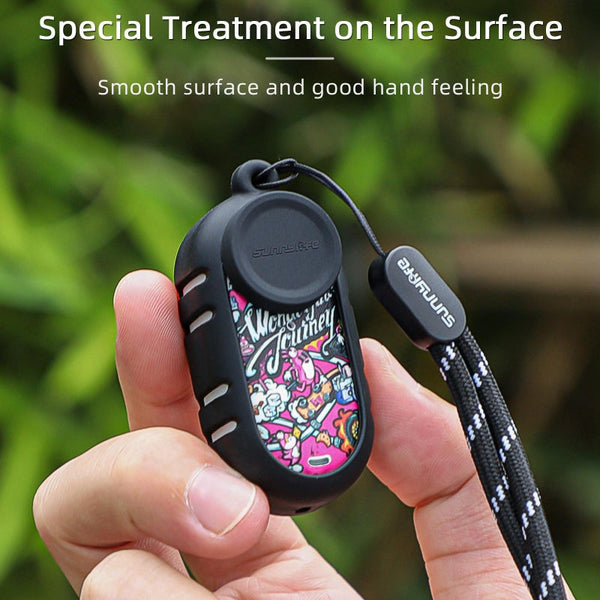 Black Insta360 Go Silicone Case With Cooling Skin And Neck Strap Camera Cases Bags & Covers