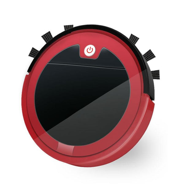 Smart Home Sweeping Robot With Remote Control And Large Suction Red Black Carpet & Floor Sweepers