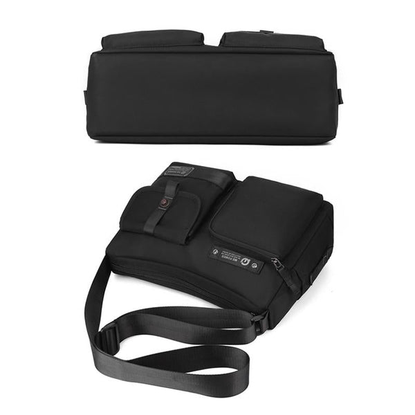 Crossbody Shoulder Bag For Casual Men Outdoor Functionality Grey Bags