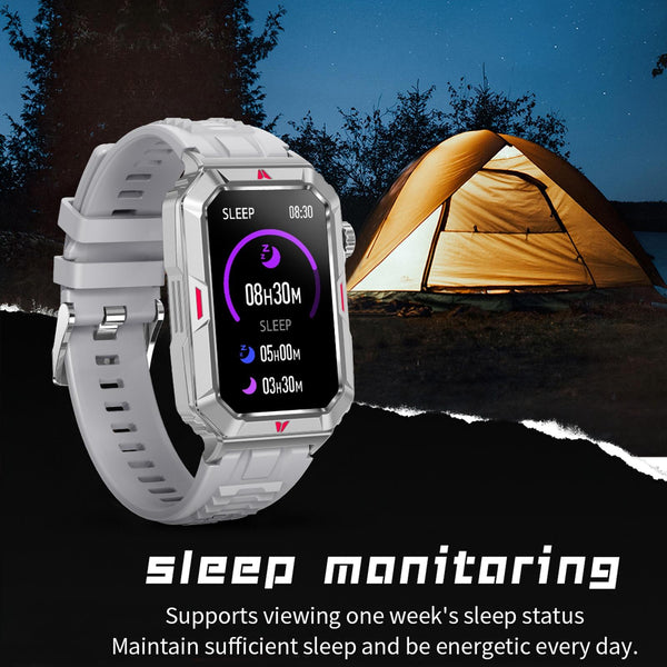Smart Bracelet With Sleep Detection And Steel Strap Bt5.2 Silver Activity Trackers