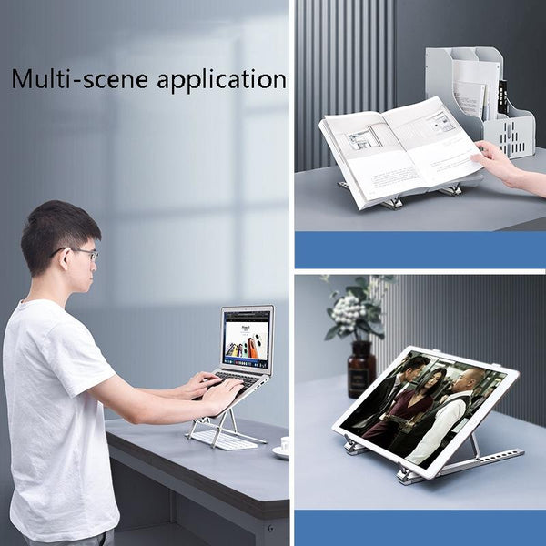 Aluminum Laptop Cooling Bracket Desktop Silver Laptop Cooling Pads