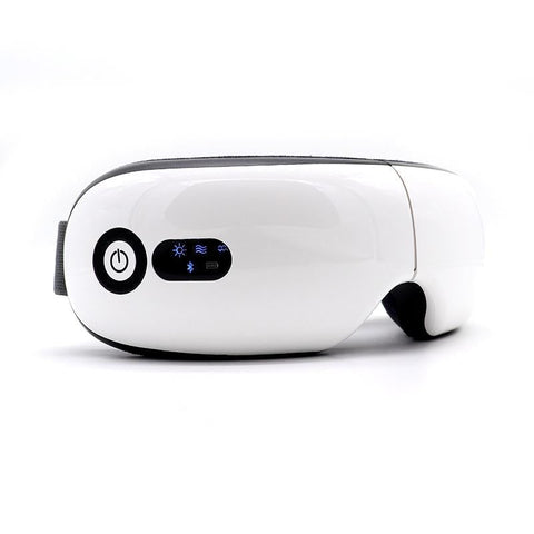 Rechargeable Eye Massager With Heat Air Pressure & Vibration White Massagers