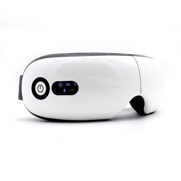 Rechargeable Eye Massager With Heat Air Pressure & Vibration White Massagers