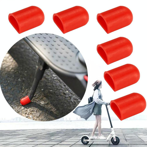 6 Piece Silicone Foot Support For Xiaomi Mijia M365 Electric Scooter Red Accessories Parts