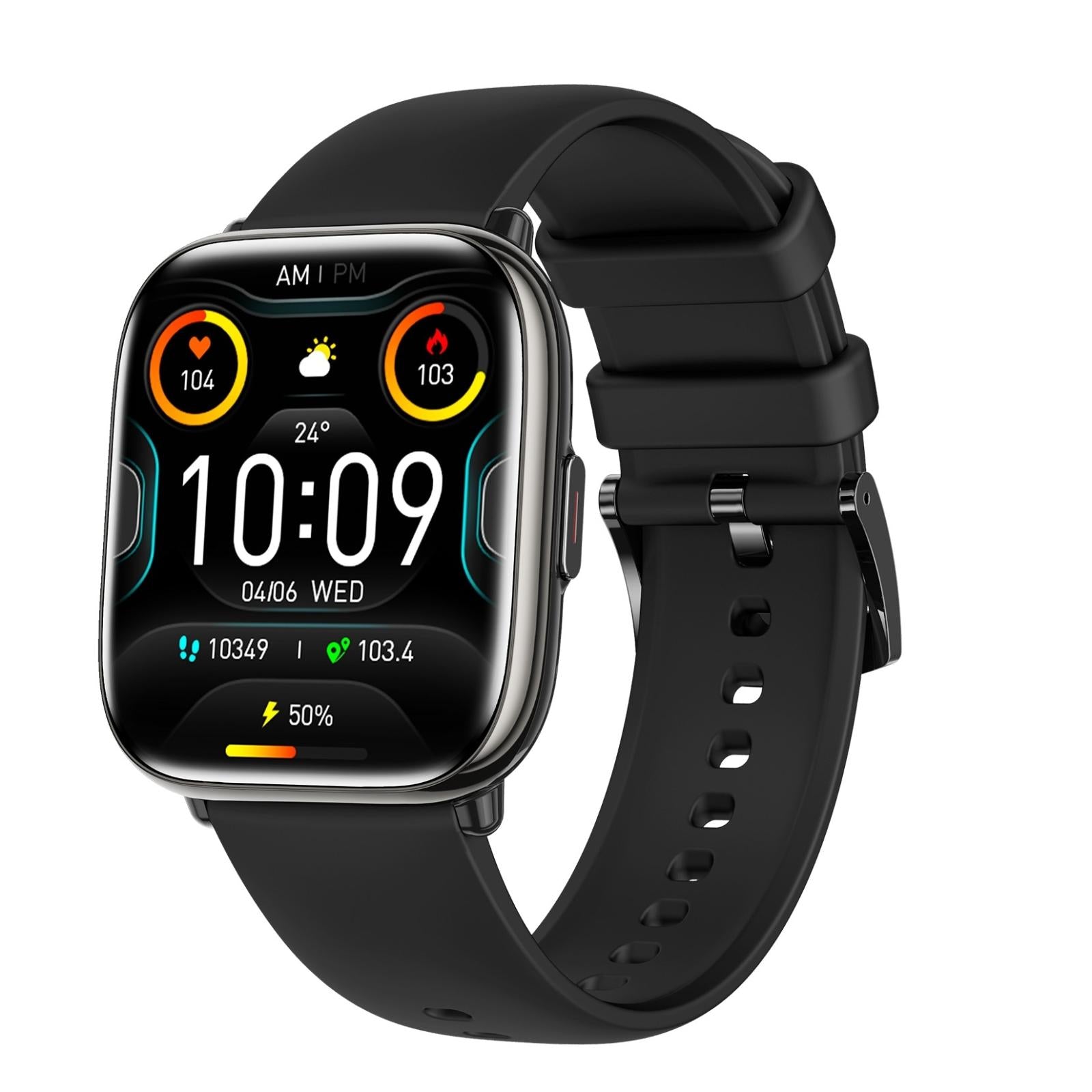 Waterproof Smart Watch With Blood Oxygen Monitoring Ip68 Black Smart Watches