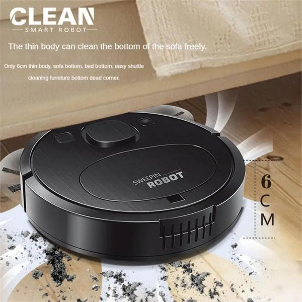 Smart Usb Charging Robot Vacuum Cleaner Automatic Cleaning Black Vacuum Cleaners