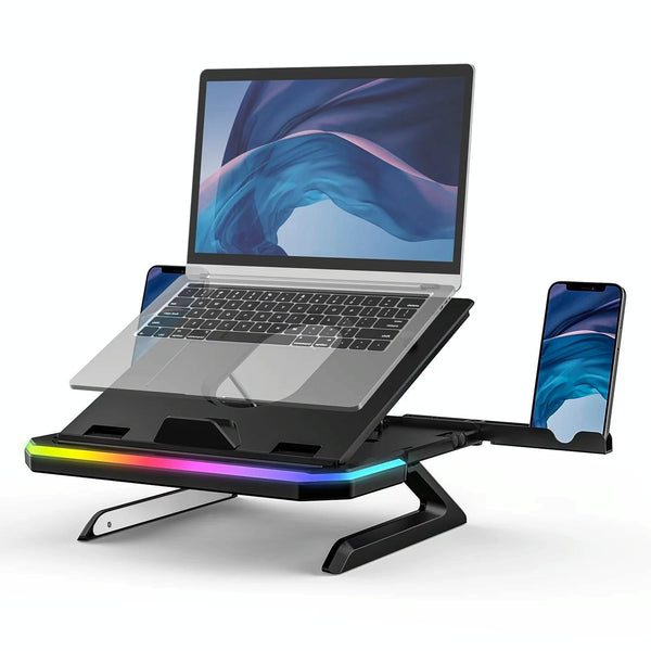 Laptop Stand With 9 Levels Of Lighting Pink Stands Holders & Car Mounts