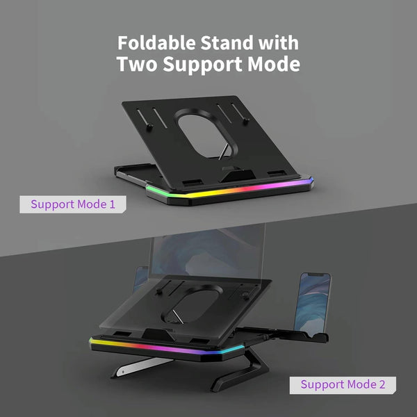 Laptop Stand With 9 Levels Of Lighting Pink Stands Holders & Car Mounts