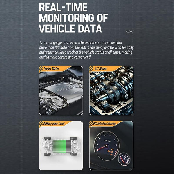 Car Obd Hud Lcd Speedometer Clear Display Thai Version Other Instruments & Gauges