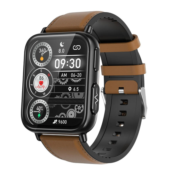 1.91 Inch Waterproof Smart Watch With Ai Diagnosis & Health Monitoring Brown Smart Watches