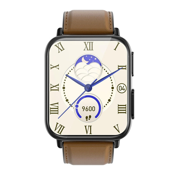 1.91 Inch Waterproof Smart Watch With Ai Diagnosis & Health Monitoring Brown Smart Watches