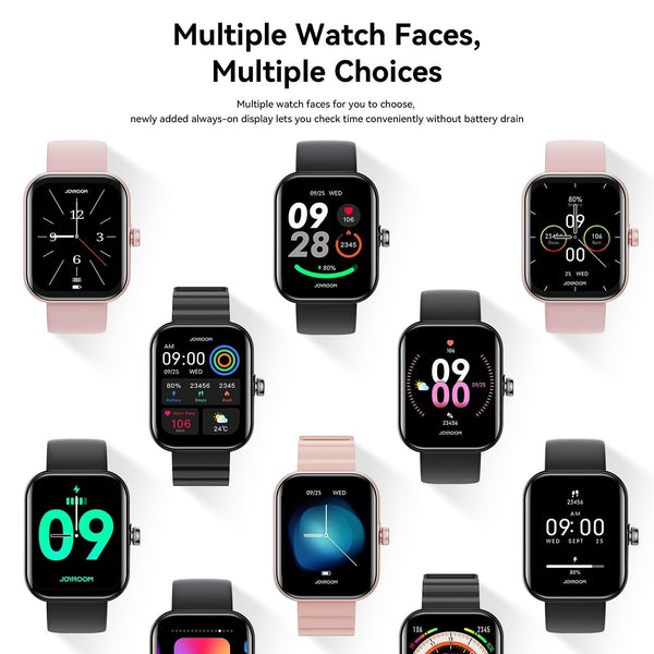 1.96 Screen Inch Smart Watch With Bt Call & Heart Rate Graphite Black Smart Watches