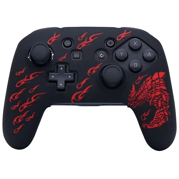 Nintendo Switch Pro Silicone Sleeve Soft And Protective Red Bags Skins & Travel Cases