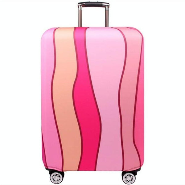 18 21 Inch Travel Suitcase Dust Covers Elastic & Abrasion Resistant Blue Ripple Other Travel Accessories