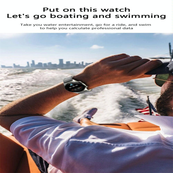 Waterproof Smart Watch With Heart / Bp Oxygen Sleep Monitoring Ip68 Silver Smart Watches