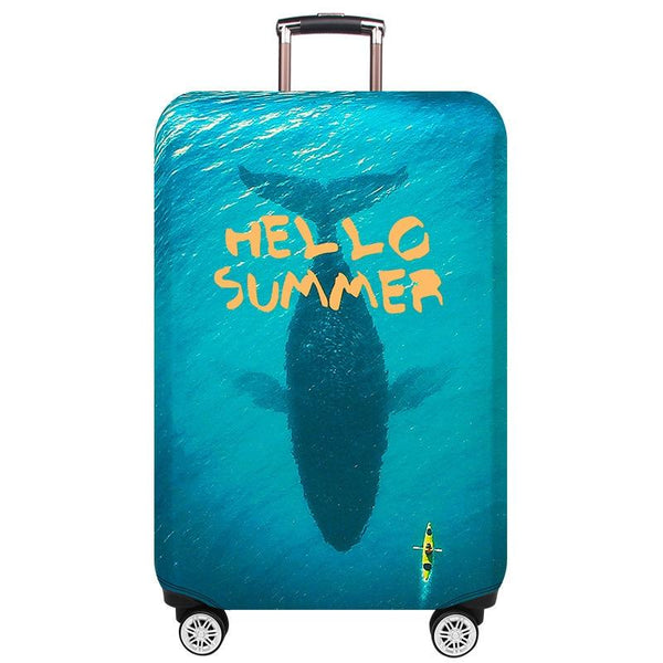 Protective Cover For Trolley Luggage Durable And Dustproof Large Size Deep Sea Whale Other Luggage