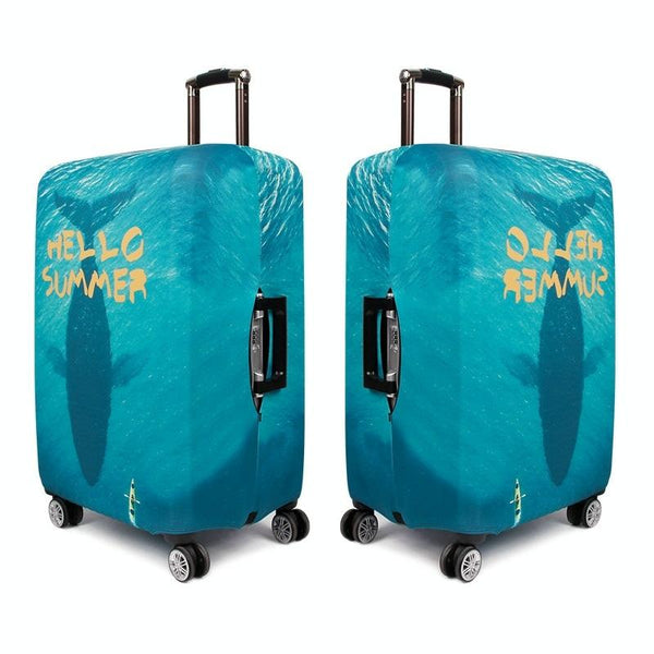Protective Cover For Trolley Luggage Durable And Dustproof Large Size Deep Sea Whale Other Luggage