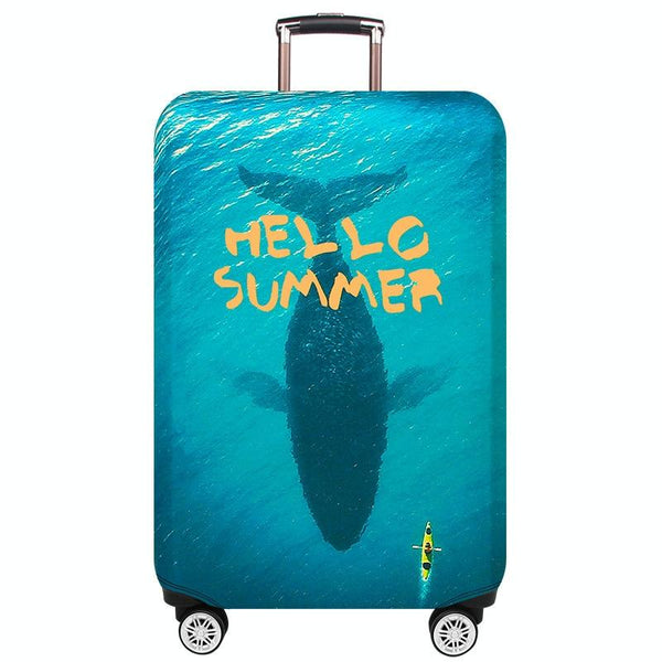 Protective Cover For Trolley Luggage Durable And Dustproof Large Size Deep Sea Whale Other Luggage