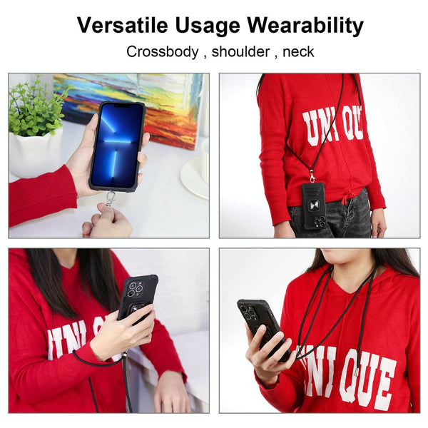 For Samsung Galaxy Z Fold4 5G Camshield Lanyard Case With Slide Ring Cases Covers & Skins