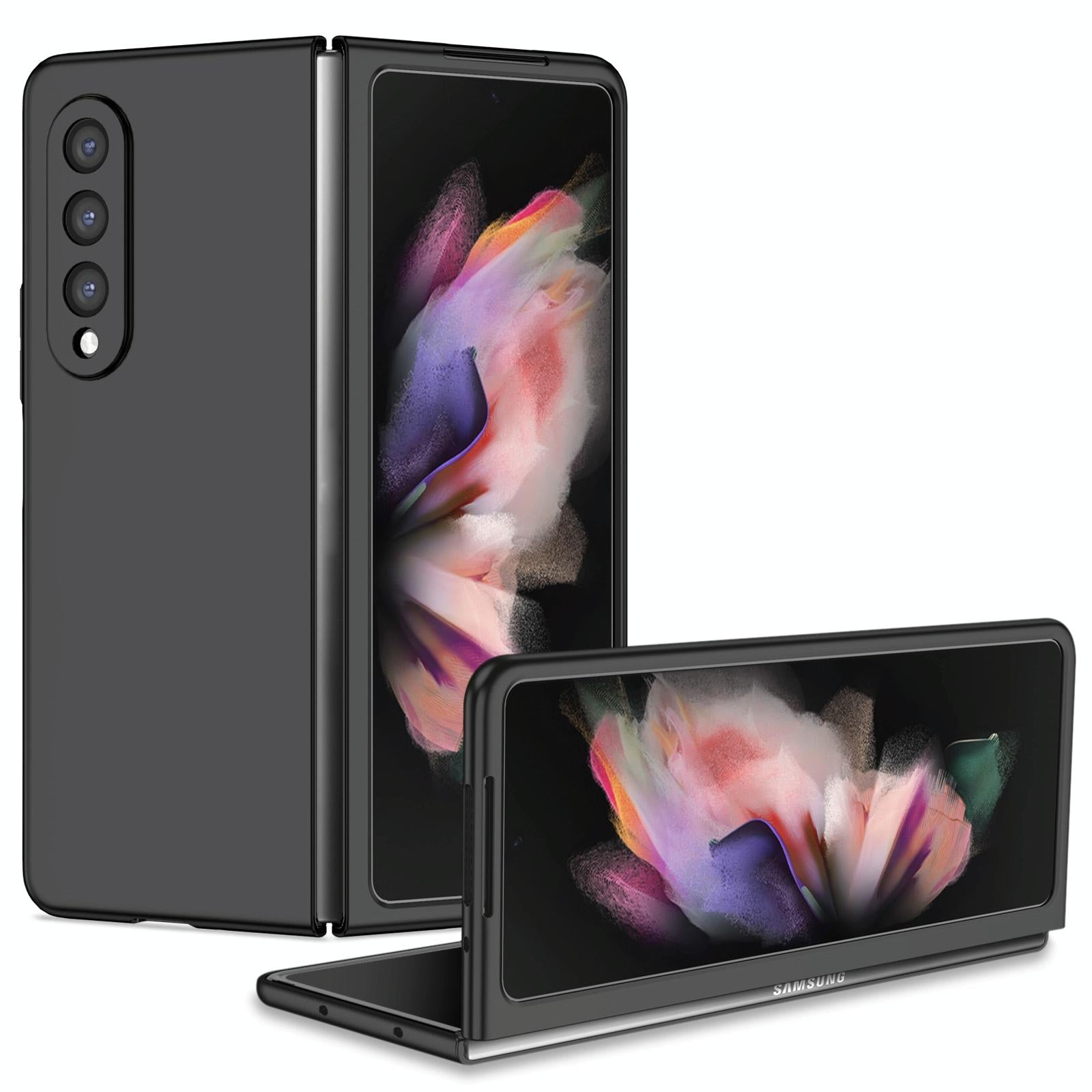Foldable Armor Phone Case Compact Durable For Samsung Galaxy Z Fold4 5G Black Other Mobile Accessories