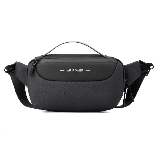 Multi Functional Men Crossbody Bag Outdoor Sports Waist With Shoulder Strap Grey Bags
