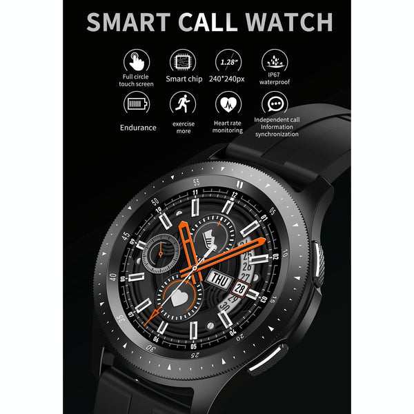 Waterproof Smart Bracelet With Touch Screen Bluetooth Call And Heart Rate Monitor Silver Smart Watches