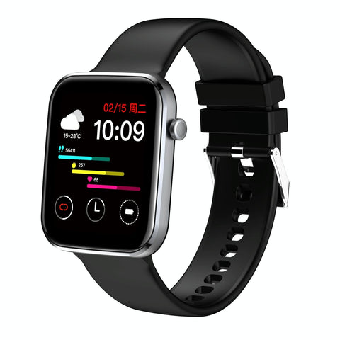 1.69 Inch Ip67 Waterproof Smart Watch With Touch Screen Health Monitoring Black Smart Watches