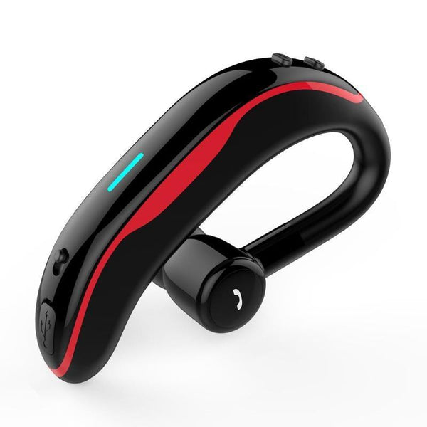Wireless Ear Hook Bluetooth Earphone With Mic Car Handsfree Black Red Earbuds
