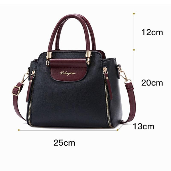 Large Capacity Women Colorblock Crossbody Bag Pink Women's Bags & Handbags