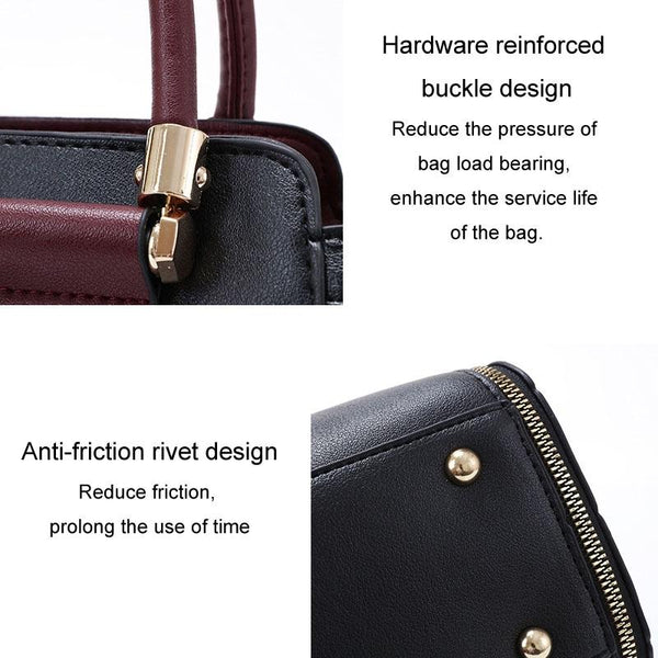 Large Capacity Women Colorblock Crossbody Bag Pink Women's Bags & Handbags