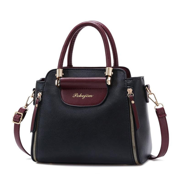 Large Capacity Women Colorblock Crossbody Bag Pink Women's Bags & Handbags
