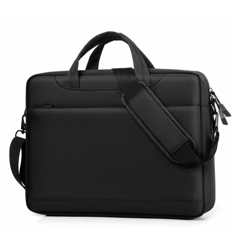 Thickened Airbag Laptop Messenger Bag 14.1 Inches Black Bags