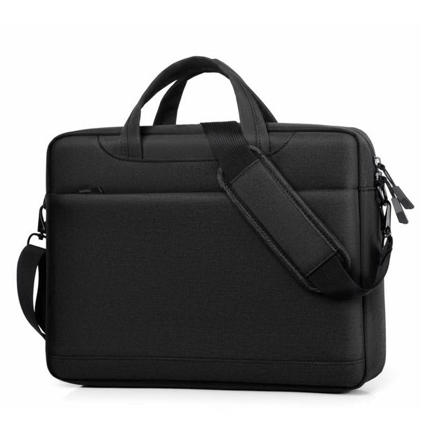 Thickened Airbag Laptop Messenger Bag 14.1 Inches Black Bags