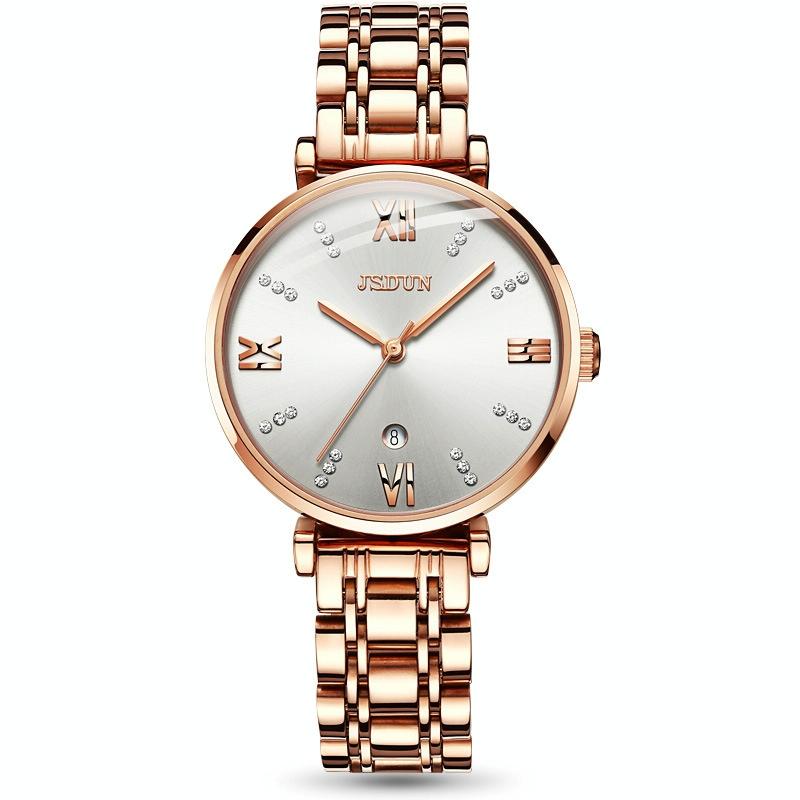Stylish Waterproof Quartz Watch For Women Ultra Thin Design White Watches