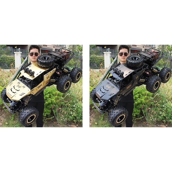 4Wd Oversized Alloy Six Wheel Vehicle Rc Car Gold Rc Model Vehicles
