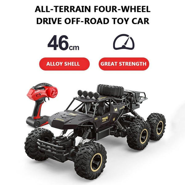 4Wd Oversized Alloy Six Wheel Vehicle Rc Car Gold Rc Model Vehicles