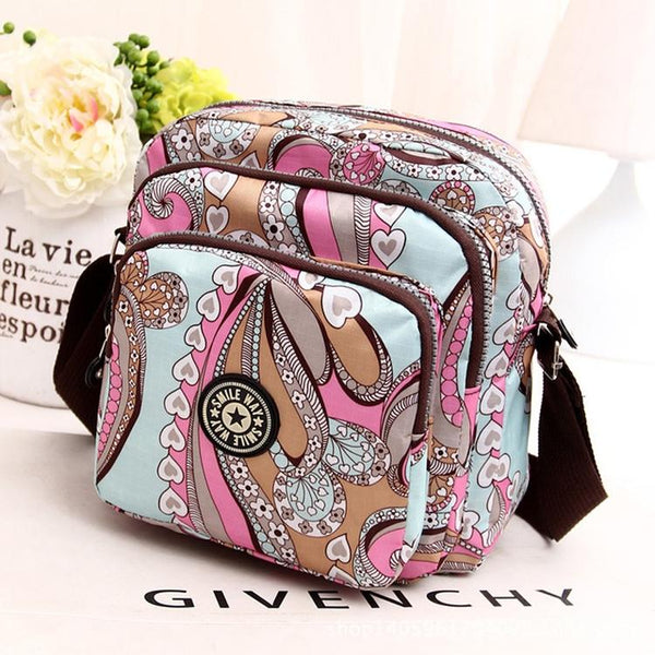 Waterproof Nylon Multilayer Crossbody Bag For Women Animal Pattern Women's Bags & Handbags