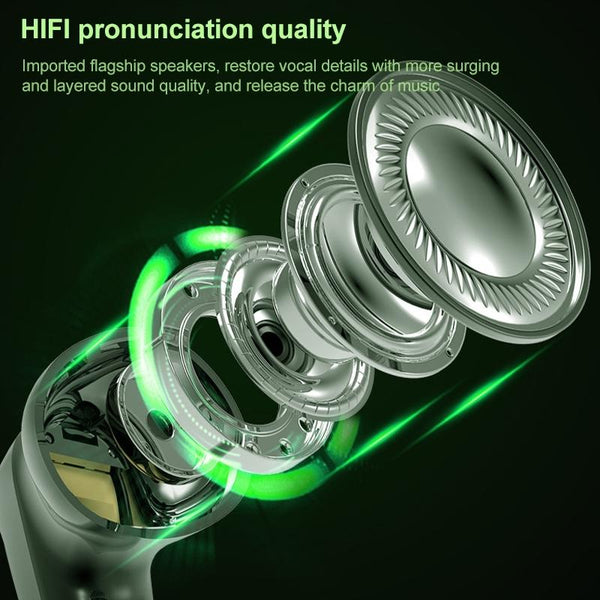 Tws G11 Bluetooth 5.0 Low Latency Stereo Gaming Earphone With Cool Led White Earbuds