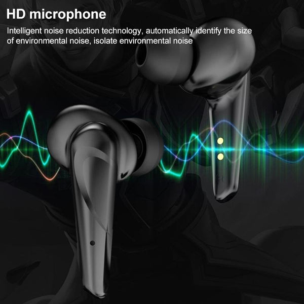 Tws G11 Bluetooth 5.0 Low Latency Stereo Gaming Earphone With Cool Led White Earbuds