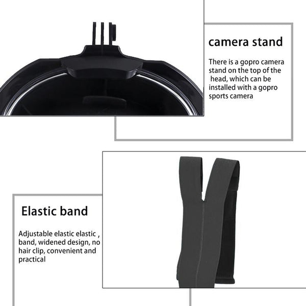 Full Dry Silicone Diving Mask For Adults Double Tube Black/Blue Masks