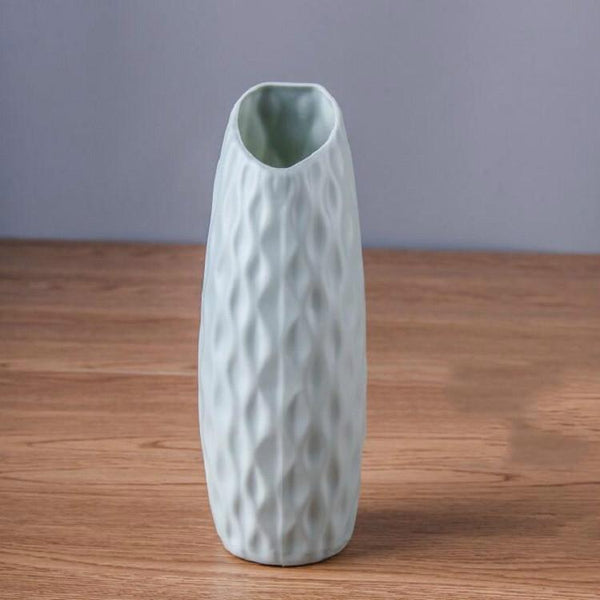 Sturdy Plastic Vase For Creative Display Drop Resistant Pink Vases
