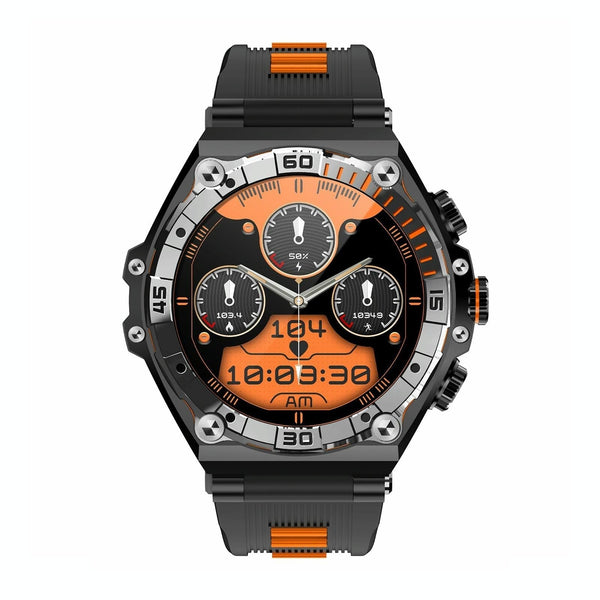 1.43 Inch Amoled Screen Smart Watch Supports Bluetooth Call / Blood Oxygen Detection Orange Smart Watches