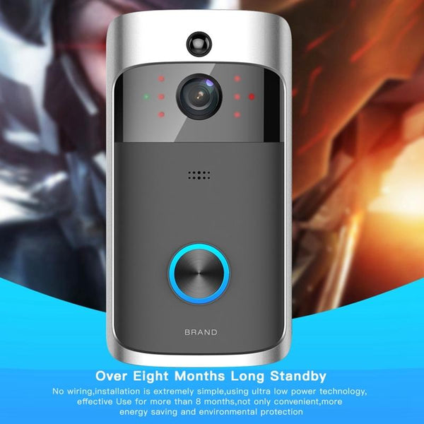 Smart Wifi Video Doorbell With Night Vision Remote Monitoring Smart Doorbells