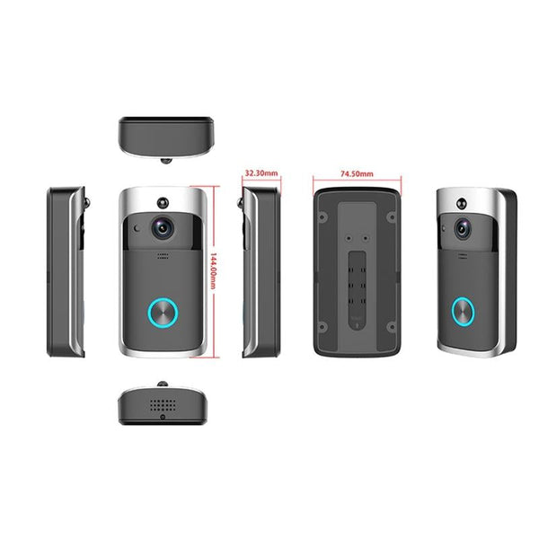 Smart Wifi Video Doorbell With Night Vision Remote Monitoring Smart Doorbells