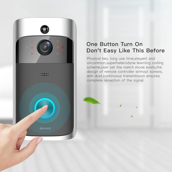 Smart Wifi Video Doorbell With Night Vision Remote Monitoring Smart Doorbells
