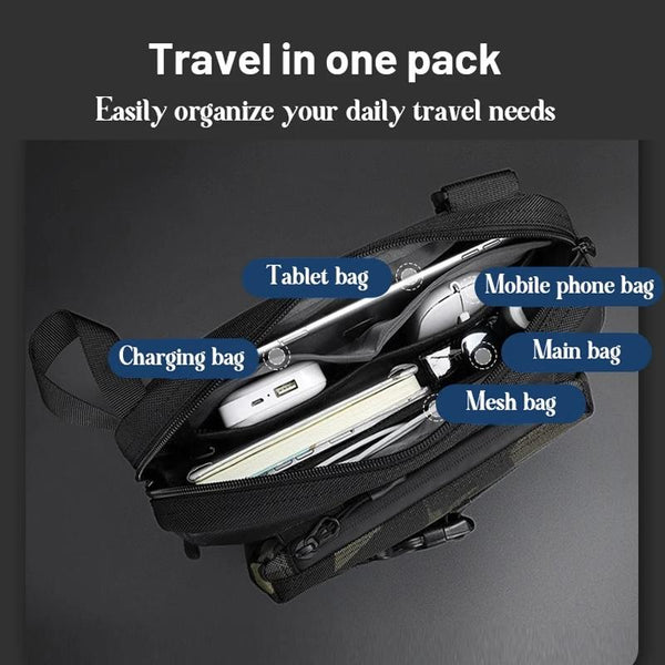 Functional Men Chest Bag Versatile Messenger For Everyday Use Grey Bags