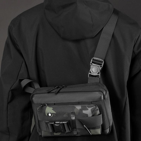 Functional Men Chest Bag Versatile Messenger For Everyday Use Grey Bags