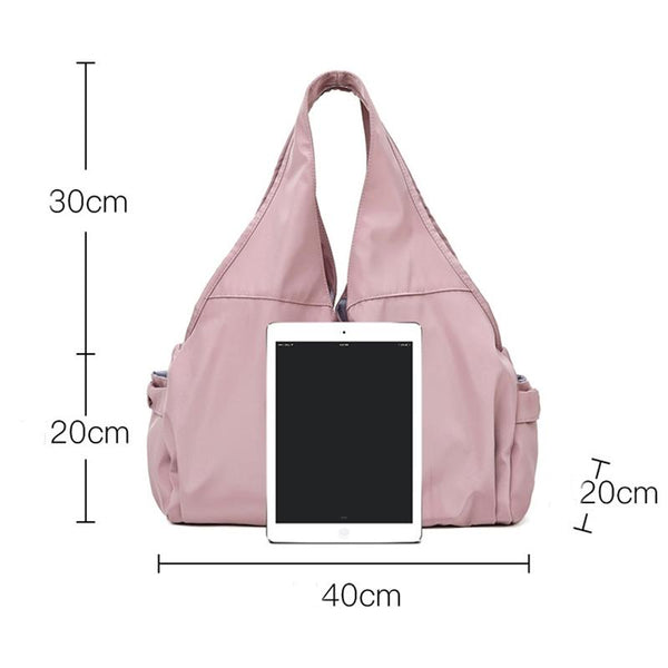 Women Dry / Wet Gym Bag With Separation No Code Deep Pink Gym Bags