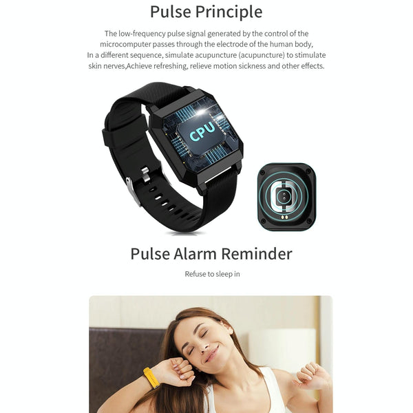 0.96" Tft Smart Watch Life Waterproof Heart Sleep Blood Pressure Tracker Yellow Smart Watches
